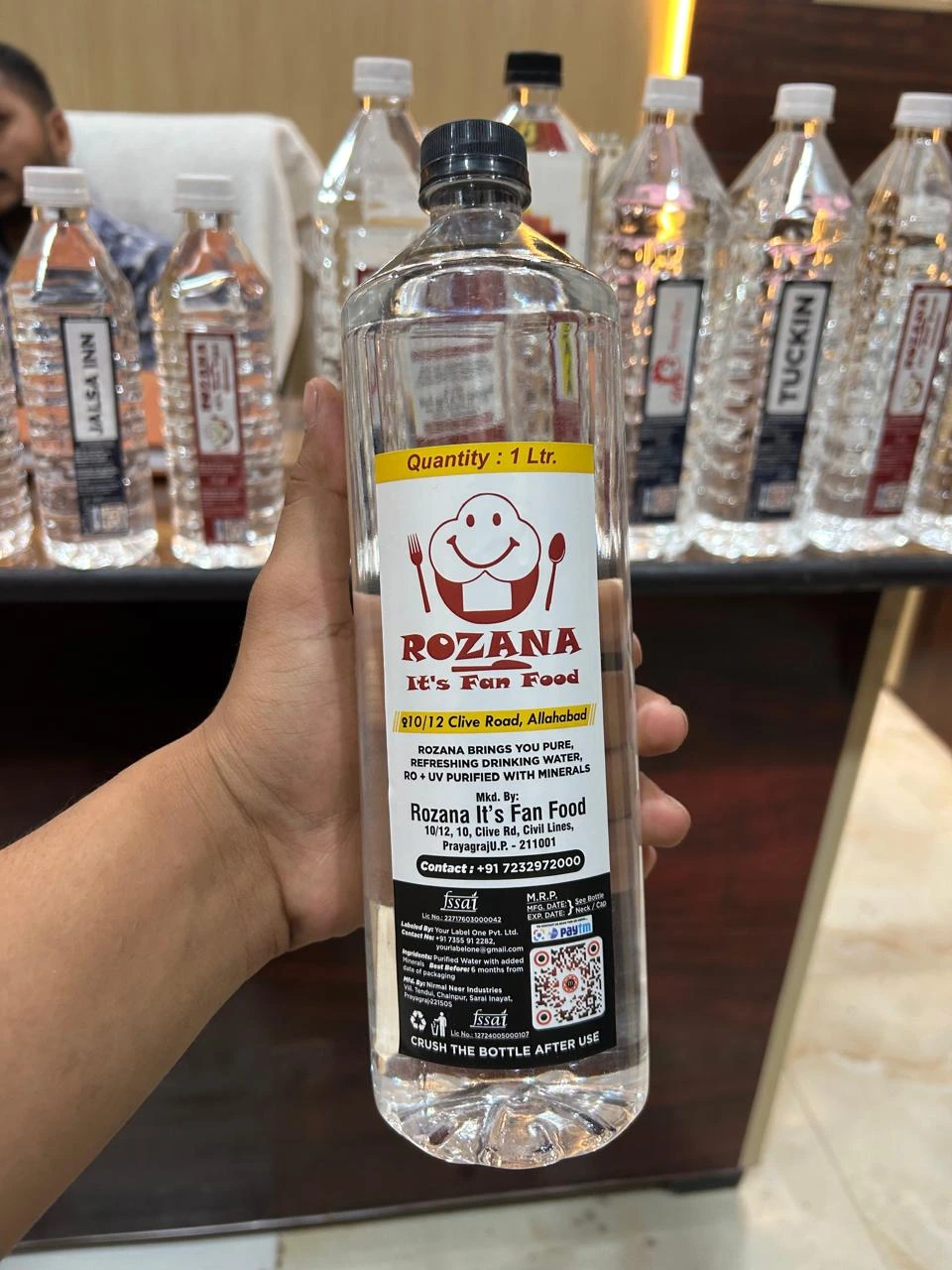 Custom label bottle example