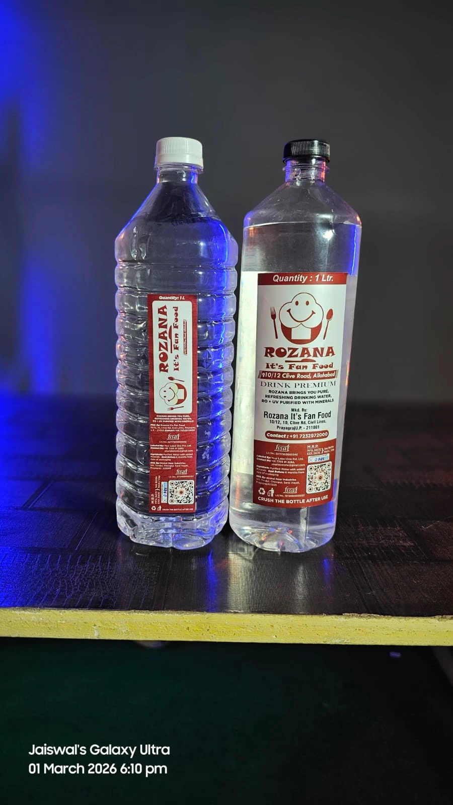 Custom label bottle example