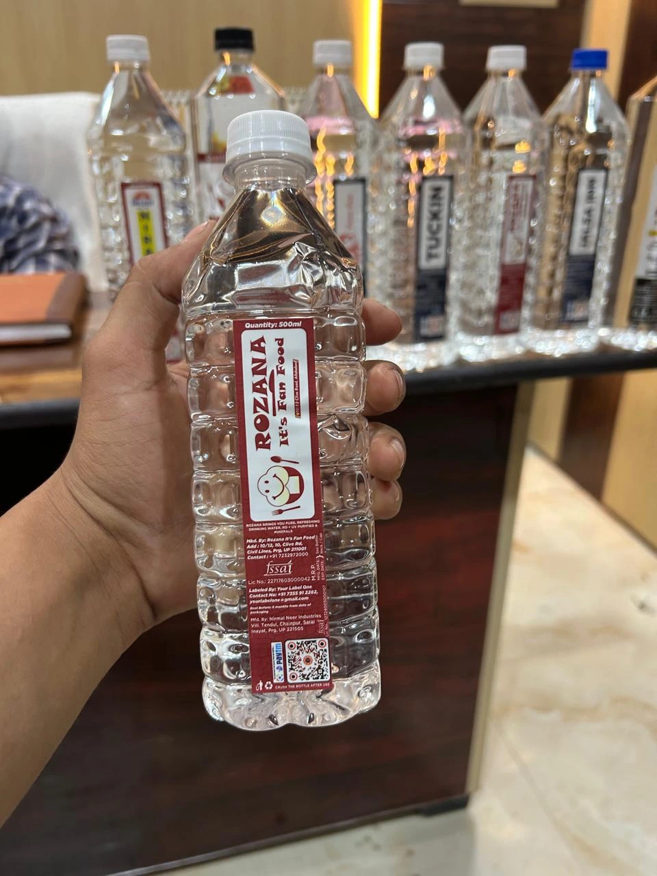 Custom label bottle example